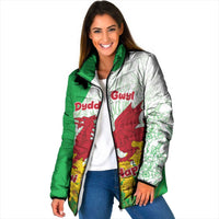Saint David’s Day Welsh Dragon Padded Jacket Dydd Gwyl Dewi Hapus - Wonder Print Shop