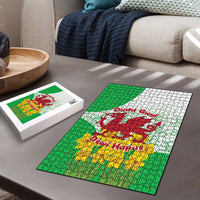 Saint David’s Day Welsh Dragon Puzzle Dydd Gwyl Dewi Hapus - Wonder Print Shop