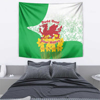 Saint David’s Day Welsh Dragon Tapestry Dydd Gwyl Dewi Hapus - Wonder Print Shop