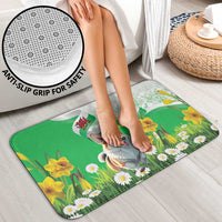 Wales Corgi Daffodil Bathroom Set Playful Welsh Dog - Wonder Print Shop