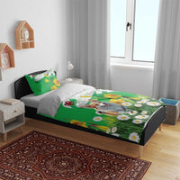 Wales Corgi Daffodil Bedding Set Playful Welsh Dog - Wonder Print Shop