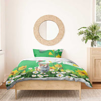 Wales Corgi Daffodil Bedding Set Playful Welsh Dog - Wonder Print Shop