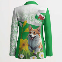 Wales Corgi Daffodil Blazer Playful Welsh Dog - Wonder Print Shop