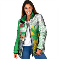 Wales Corgi Daffodil Padded Jacket Playful Welsh Dog - Wonder Print Shop