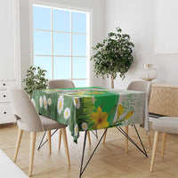 Wales Corgi Daffodil Tablecloth Playful Welsh Dog - Wonder Print Shop