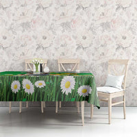 Wales Corgi Daffodil Tablecloth Playful Welsh Dog - Wonder Print Shop