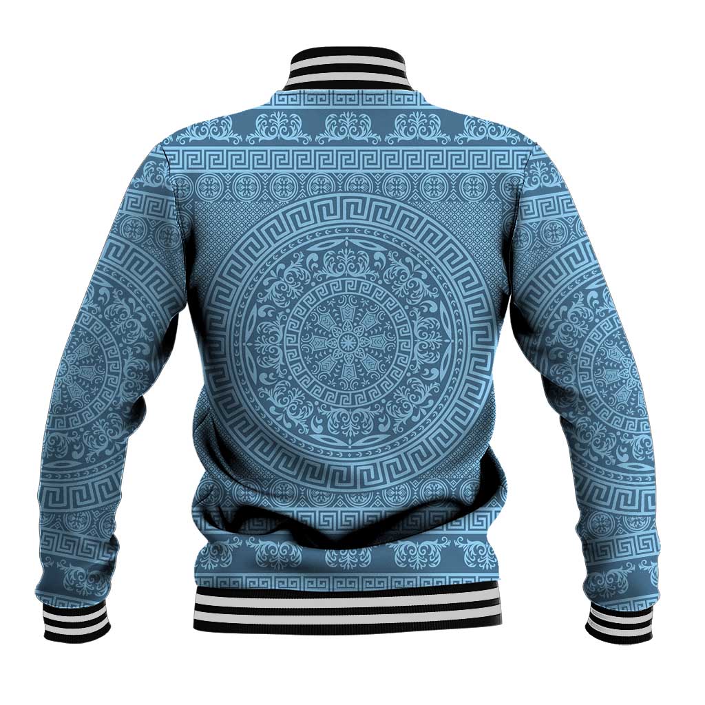 Greek Key Pattern Baseball Jacket Ancient Meander Geometric Art