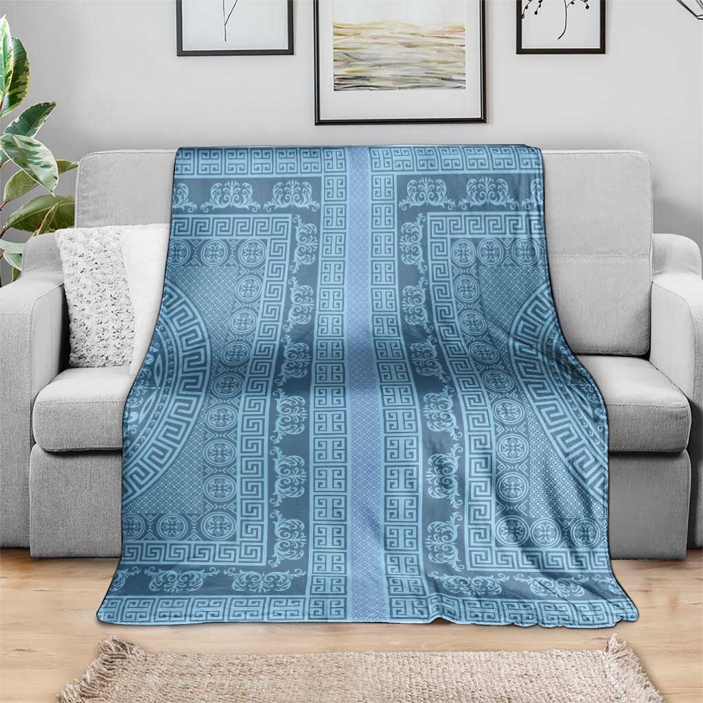 Greek Key Pattern Blanket Ancient Meander Geometric Art