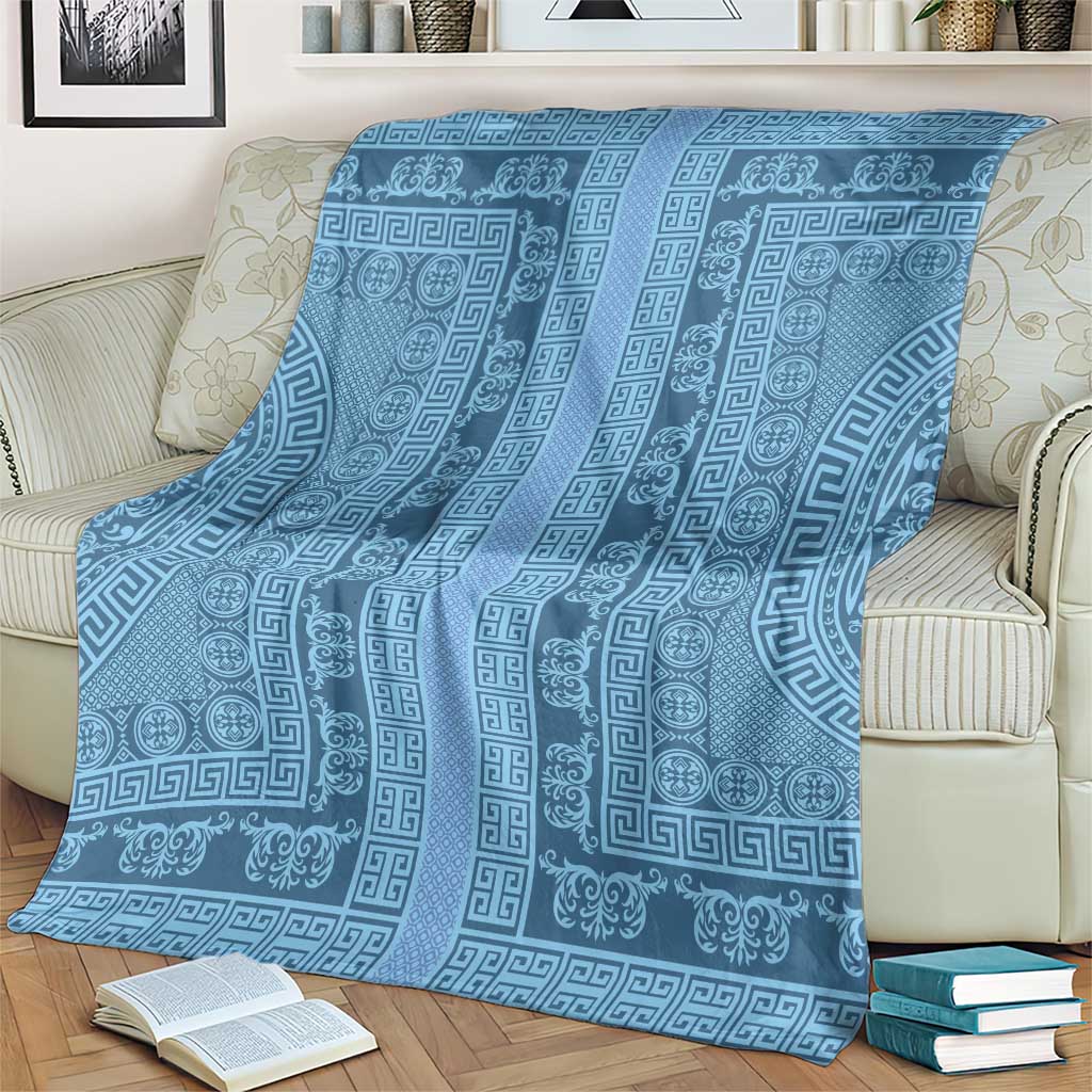Greek Key Pattern Blanket Ancient Meander Geometric Art