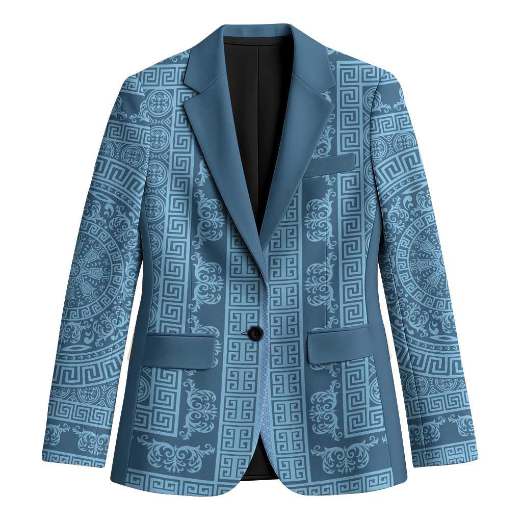 Greek Key Pattern Blazer Ancient Meander Geometric Art