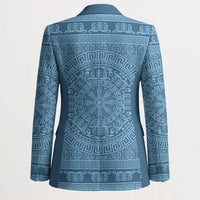 Greek Key Pattern Blazer Ancient Meander Geometric Art