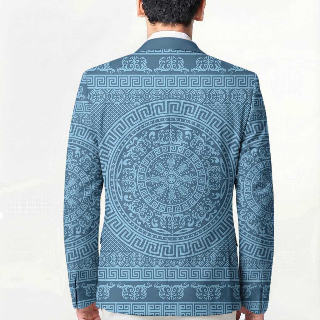 Greek Key Pattern Blazer Ancient Meander Geometric Art