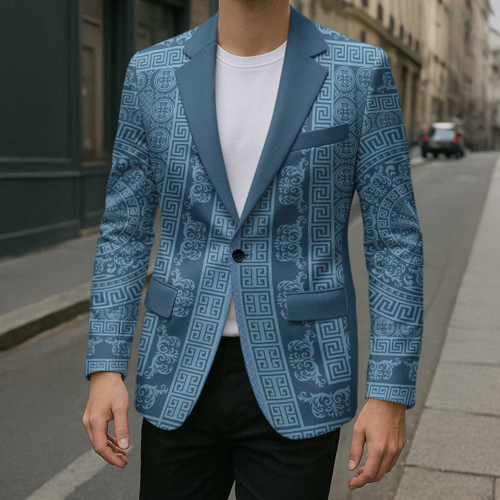 Greek Key Pattern Blazer Ancient Meander Geometric Art