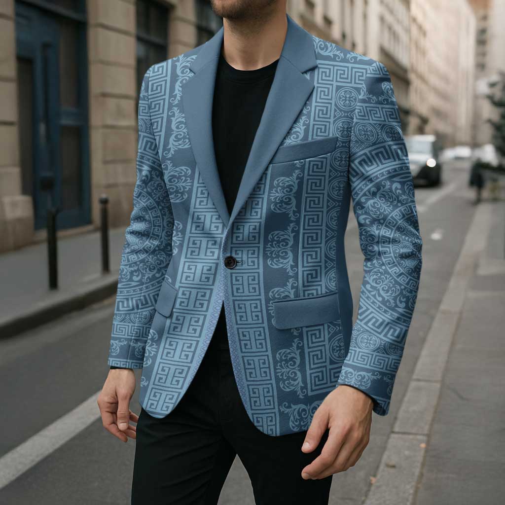 Greek Key Pattern Blazer Ancient Meander Geometric Art