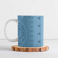 Greek Key Pattern Ceramic Mug Ancient Meander Geometric Art