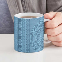 Greek Key Pattern Ceramic Mug Ancient Meander Geometric Art