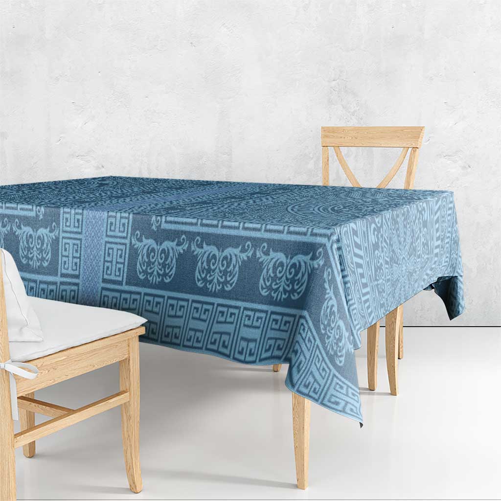 Greek Key Pattern Tablecloth Ancient Meander Geometric Art