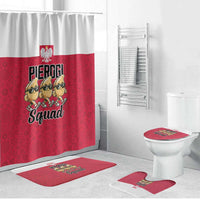 Funny Pierogi Squad Bathroom Set Polish Pride Food Humor
