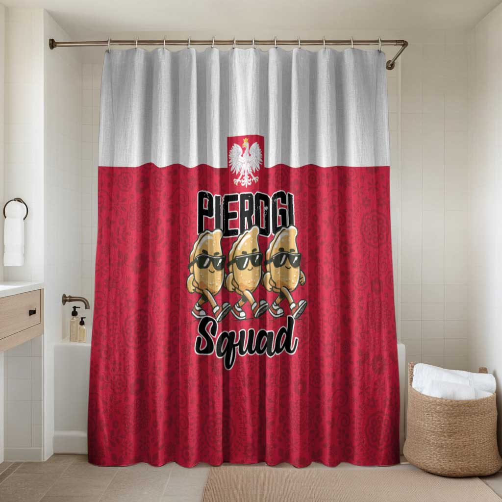 Funny Pierogi Squad Bathroom Set Polish Pride Food Humor