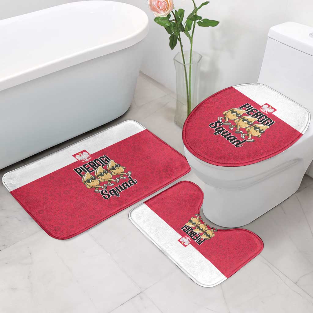 Funny Pierogi Squad Bathroom Set Polish Pride Food Humor