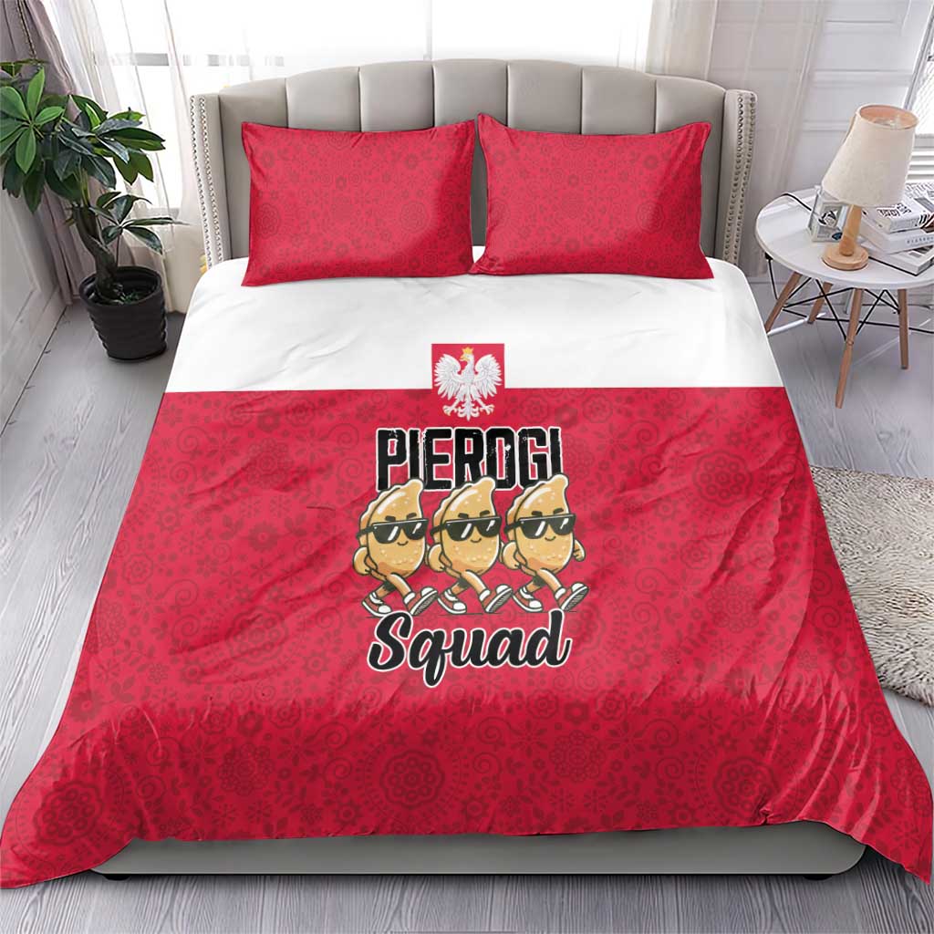 Funny Pierogi Squad Bedding Set Polish Pride Food Humor