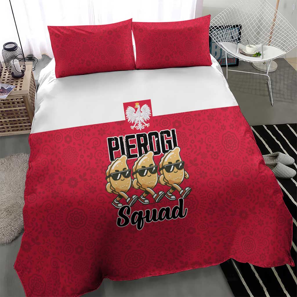 Funny Pierogi Squad Bedding Set Polish Pride Food Humor