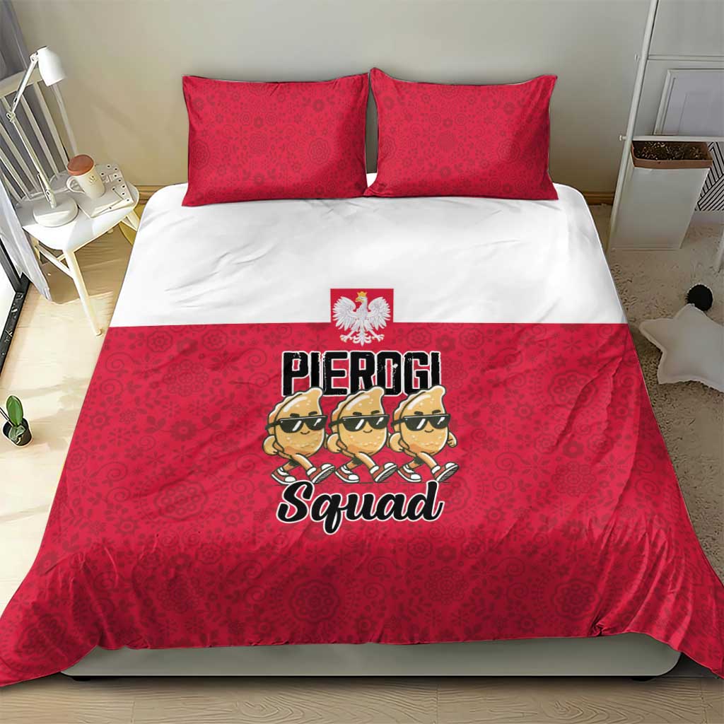 Funny Pierogi Squad Bedding Set Polish Pride Food Humor