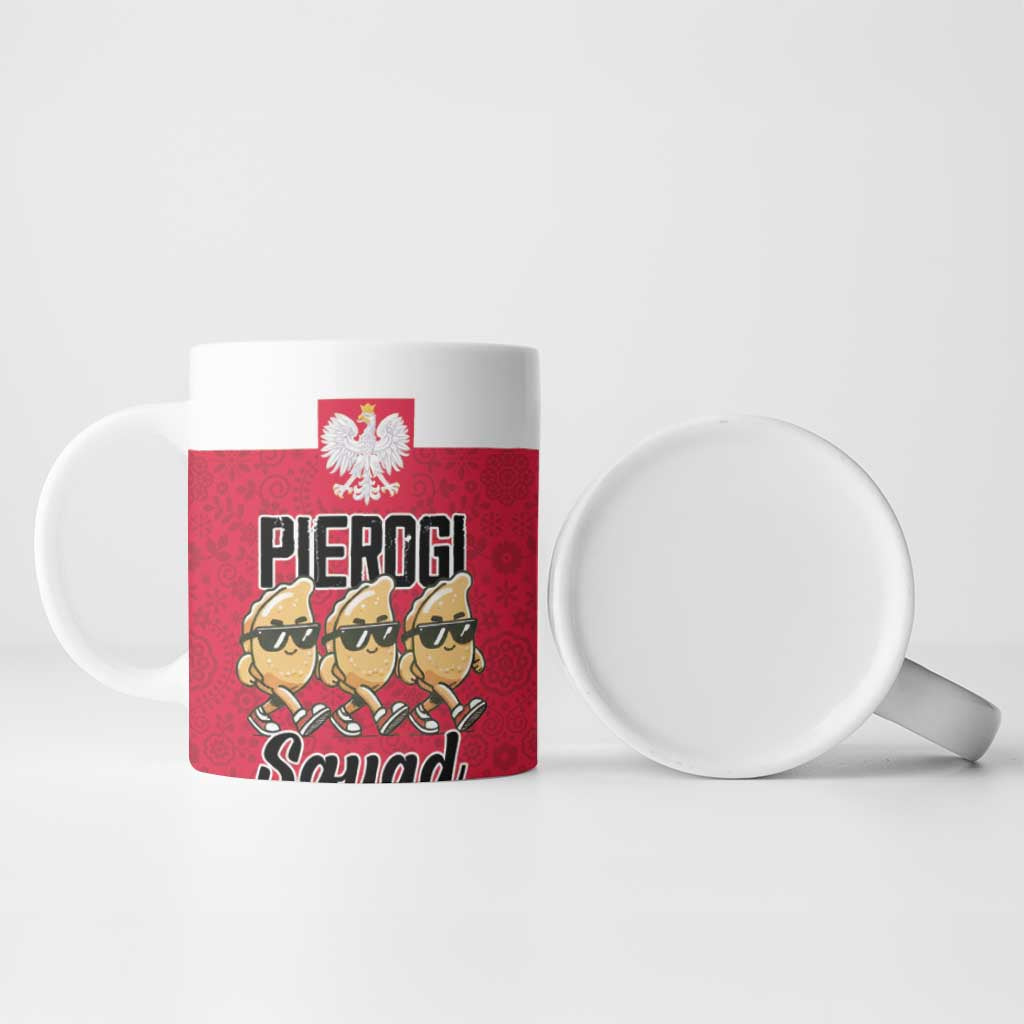 Funny Pierogi Squad Ceramic Mug Polish Pride Food Humor