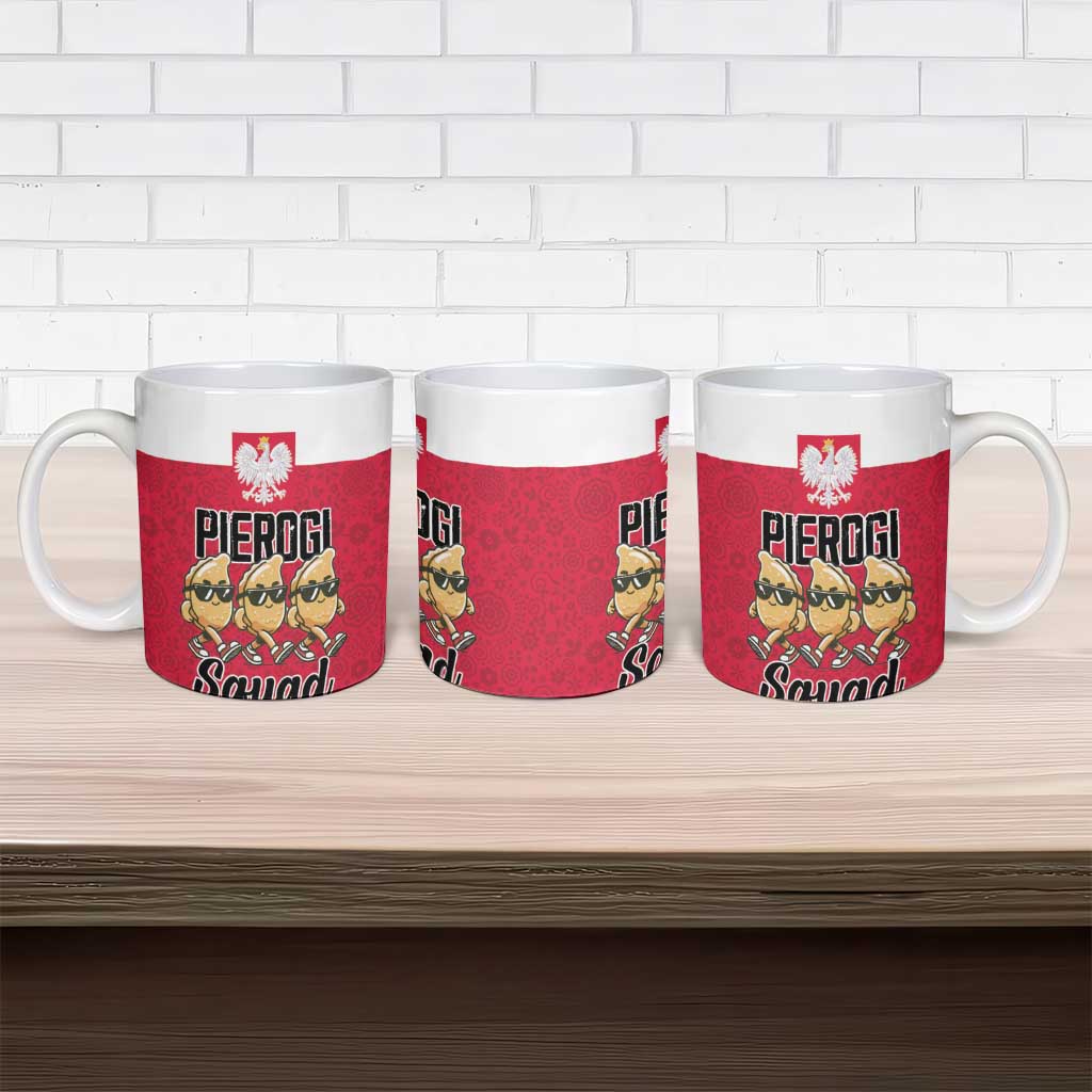 Funny Pierogi Squad Ceramic Mug Polish Pride Food Humor