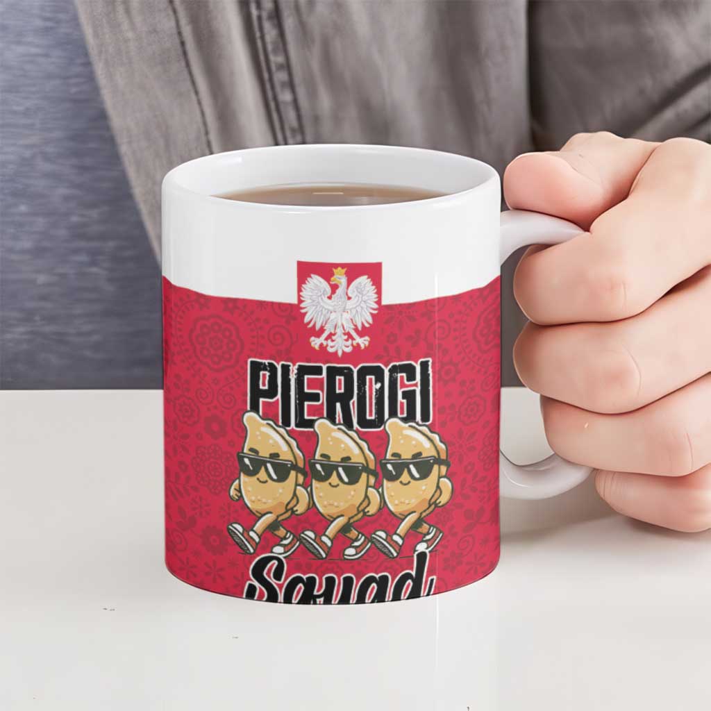 Funny Pierogi Squad Ceramic Mug Polish Pride Food Humor