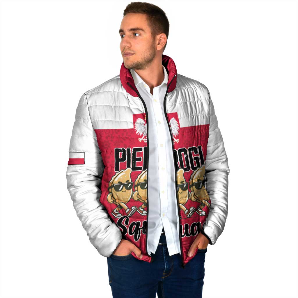Funny Pierogi Squad Padded Jacket Polish Pride Food Humor