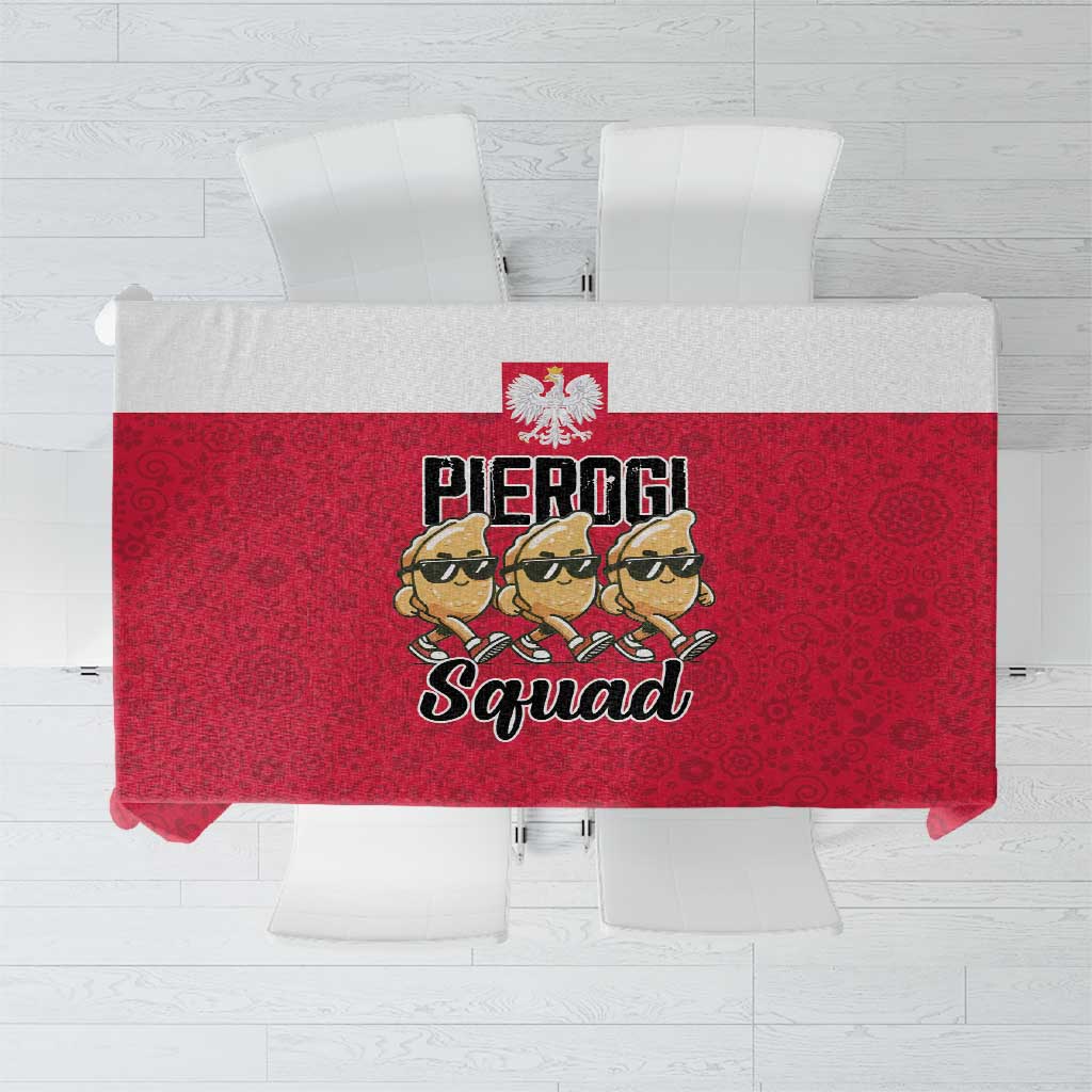Funny Pierogi Squad Tablecloth Polish Pride Food Humor
