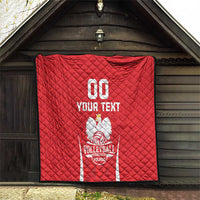 Custom Poland Volleyball Quilt Bialo–Czerwoni Go Champions