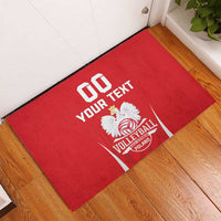 Custom Poland Volleyball Rubber Doormat Bialo–Czerwoni Go Champions
