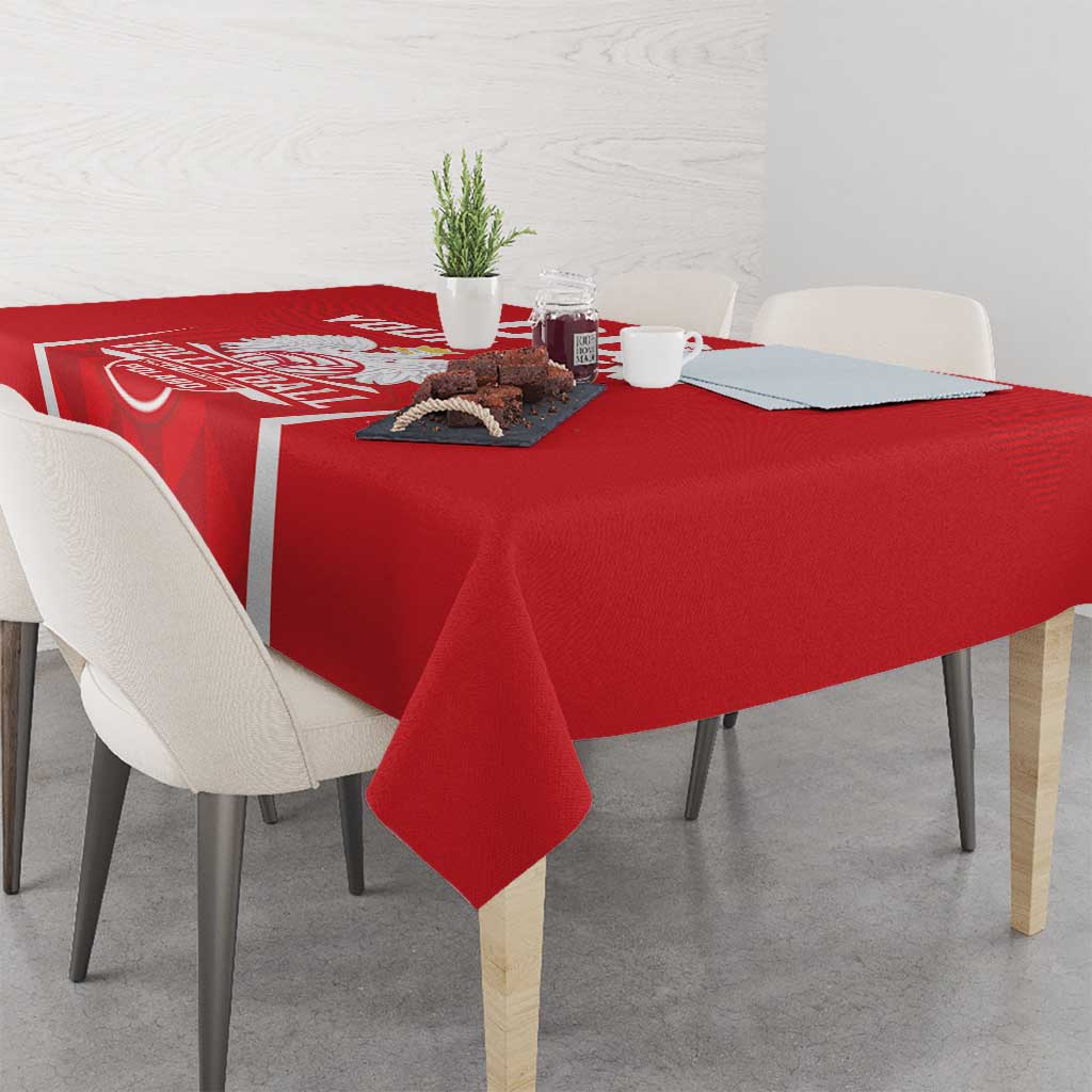 Custom Poland Volleyball Tablecloth Bialo–Czerwoni Go Champions