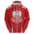 Custom Poland Volleyball Zip Hoodie Bialo–Czerwoni Go Champions