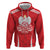 Custom Poland Volleyball Zip Hoodie Bialo–Czerwoni Go Champions