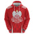 Custom Poland Volleyball Zip Hoodie Bialo–Czerwoni Go Champions