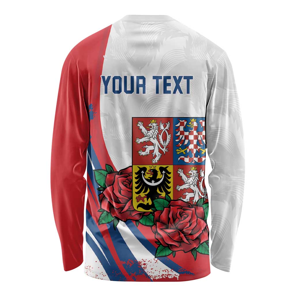 Personalized Czech Republic Long Sleeve Shirt Pravda Vitezi With Rose