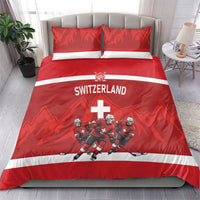 Switzerland Ice Hockey Bedding Set La Nati World Glory