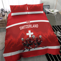 Switzerland Ice Hockey Bedding Set La Nati World Glory