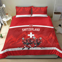 Switzerland Ice Hockey Bedding Set La Nati World Glory