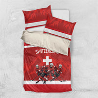 Switzerland Ice Hockey Bedding Set La Nati World Glory