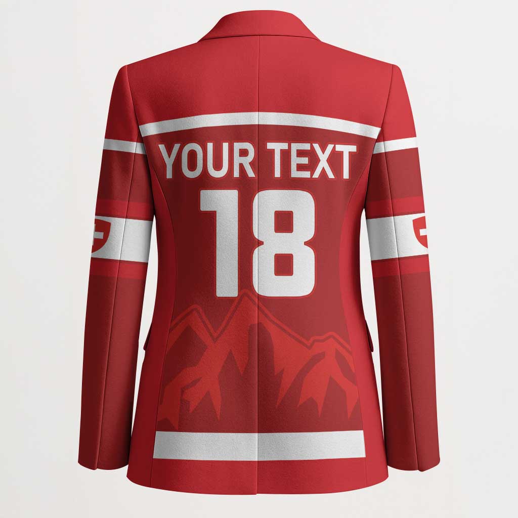 Custom Switzerland Ice Hockey Blazer La Nati World Glory