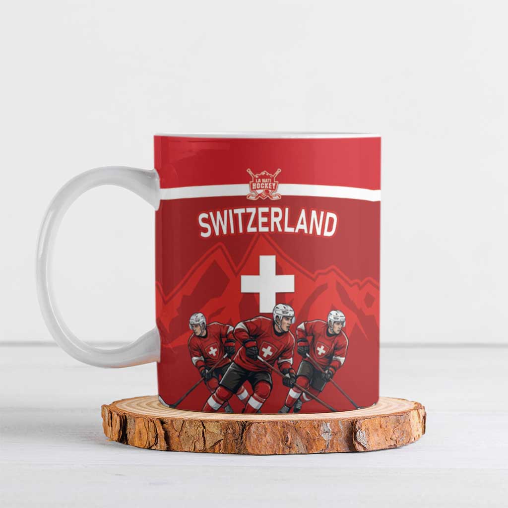 Custom Switzerland Ice Hockey Ceramic Mug La Nati World Glory