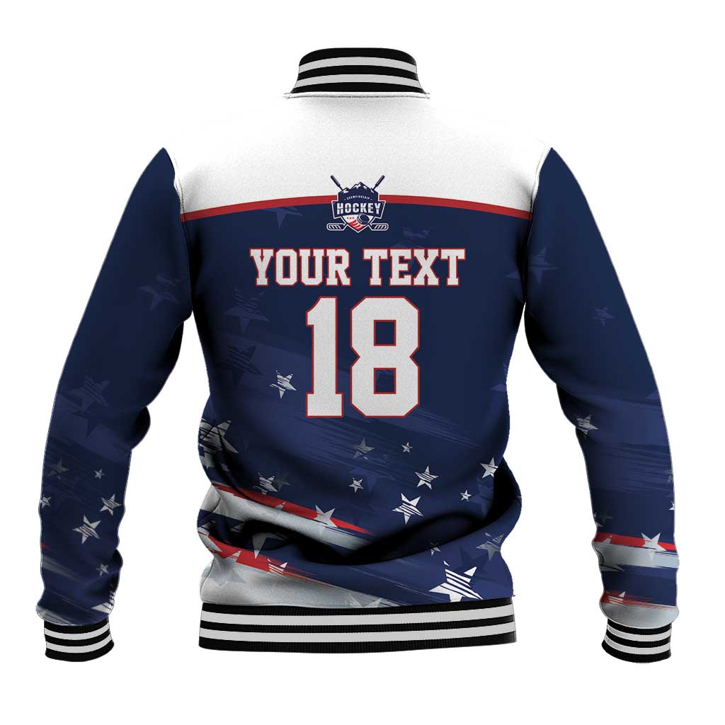 Custom USA Ice Hockey Baseball Jacket American Power 2026 Edition