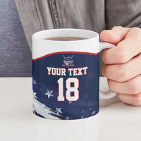 Custom USA Ice Hockey Ceramic Mug American Power 2026 Edition