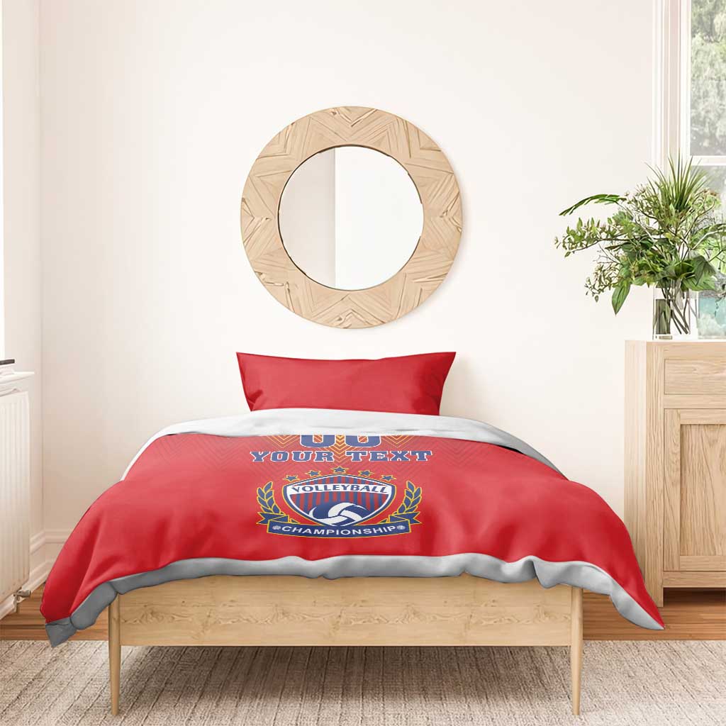 Custom Romania Volleyball Bedding Set Sporty Style