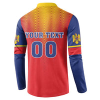 Custom Romania Volleyball Button Sweatshirt Sporty Style