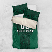 Custom Mexico Football Bedding Set El Tricolor Go Champions Aztec Pattern